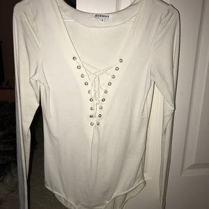 Lace up body suit only worn once!